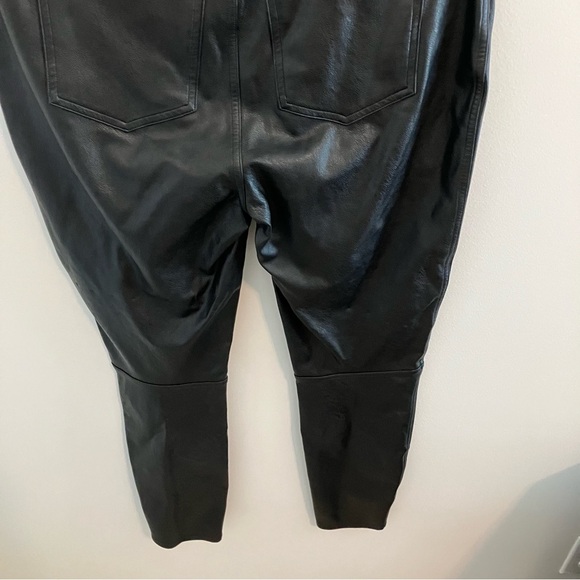 Spanx Faux Leather-Like Ankle Skinny Pants in Black Large - Picture 12 of 13